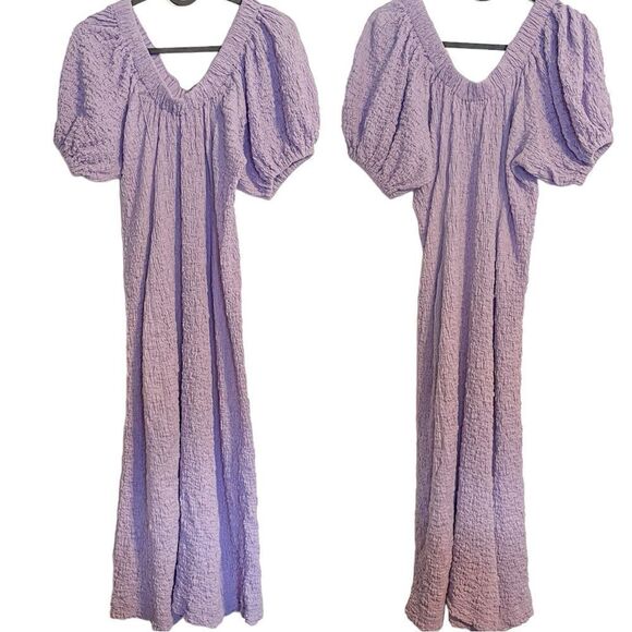 Stine Goya Garance Off The Shoulder Midi Dress in Lilac - Picture 5 of 11